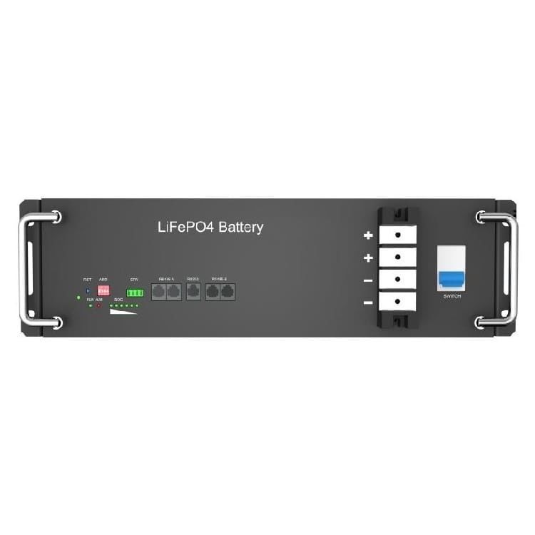 Endüstriyel Ticari Enerji Depolama için 2560Wh 51.2V DC Rack Mount Lifepo4 Pil