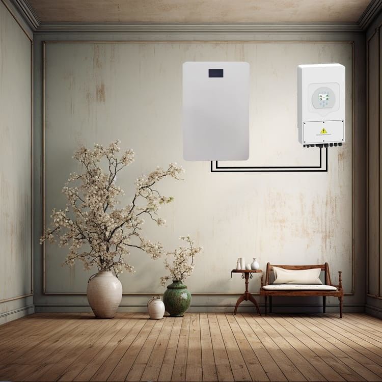 5.12kwh Hibrit Güneş Duvarı Lifepo4 Bataryası