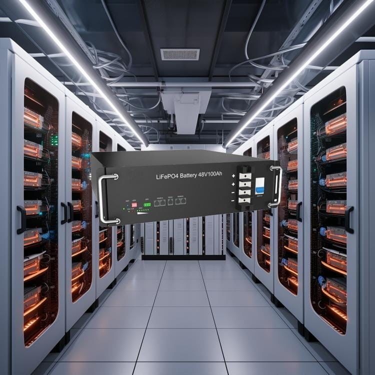 Güneş Enerjisi Depolama Rackmount Lityum Pil 48V 51.2V 50ah 200ah 6000 döngü